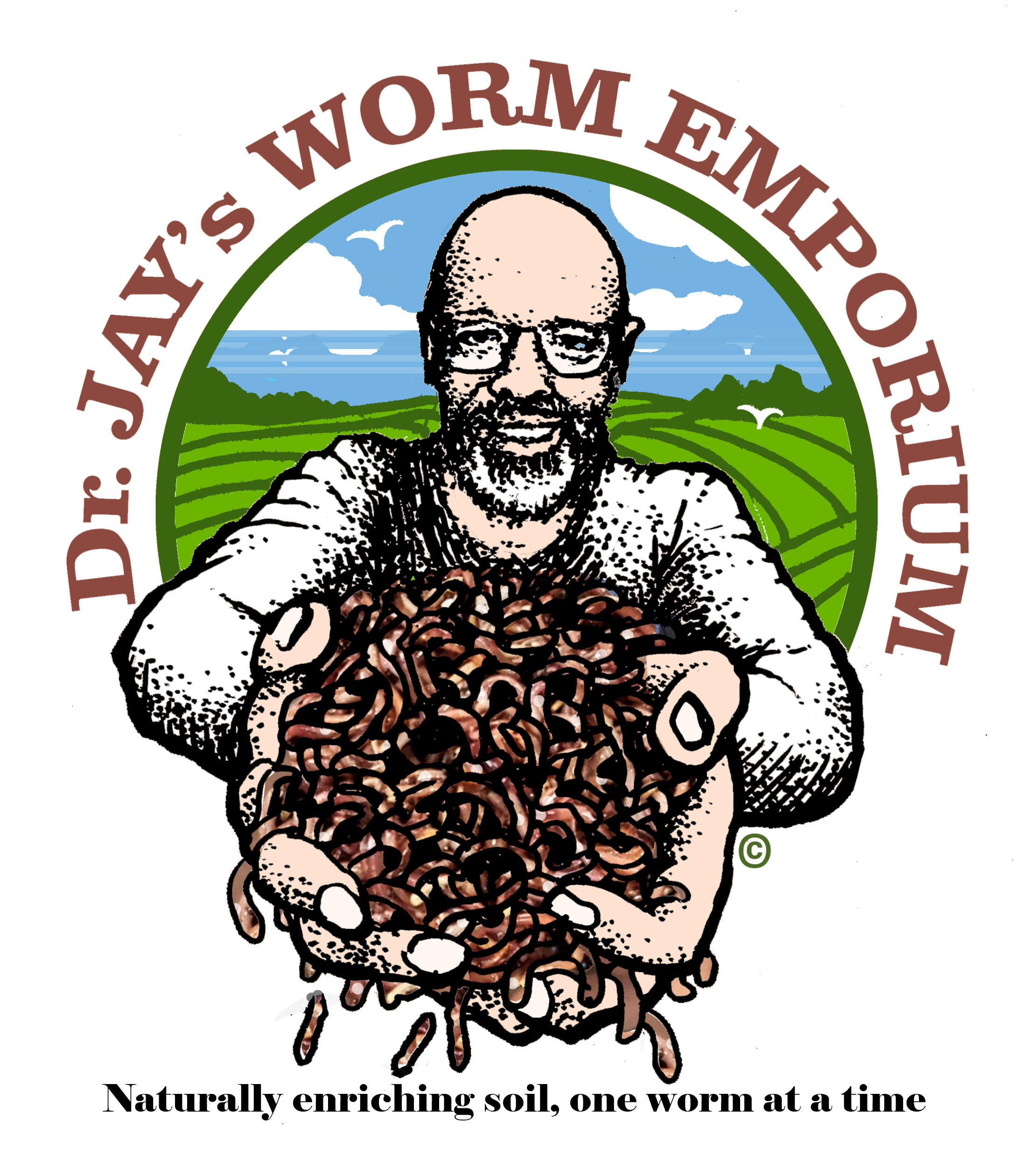 Dr. Jay's Worm Emporium Logo